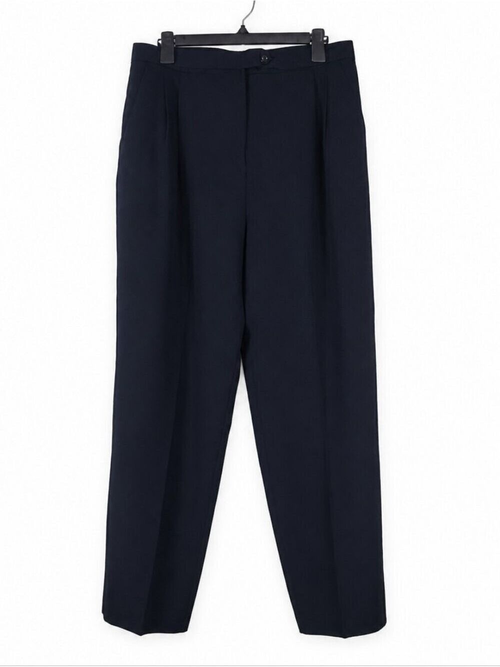 Nordstrom Gallery Wool Black Straight Leg Dress Pants Size 16